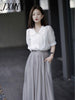 imCharms 2023 High-Definition Light  Women's Elegant Temperament Suit French First Love Sweet Two-Piece Suit