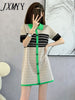 imCharms 2023 Polo Shirt Dress Elegant Temperament Female Spring And Summer Niche Design Skirt Women's Clothing