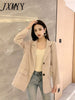 imCharms 2023 Spring Korean Version Temperament Retro Style Women's Thin Section Plaid Small Suit Jacket