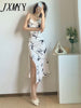 imCharms 2023 Summer Retro Gentle Sexy Elegant Temperament Swing Collar Slit Sling Women's Dress
