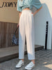 imCharms 2023 Summer Harem Pants High Waist Drape Loose Nine Points Casual Slim All-Match Trousers Women