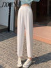 imCharms 2023 Summer Harem Pants High Waist Drape Loose Nine Points Casual Slim All-Match Trousers Women