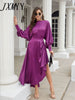 imCharms 2023 Popular One-Shoulder Puff Sleeves Pleated Beveled Personality Suit Spring And Summer Women's Dress