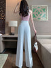 imCharms 2023 Pure Relief High-Waist Zipper Loose Drape Thin Section Women's Wide-Leg Straight Suit Slim And Versatile Trousers