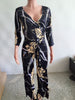 imCharms 2023 Spring And Autumn Elegant Temperament Sexy Women's V-Neck Long-Sleeved Printed One-Piece