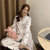 imCharms 2023 Spring And Autumn Pajamas Women's Long-Sleeved Trousers Two-Piece Suit Sexy Cute Home Clothes