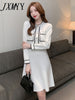 imCharms 2023 Spring And Autumn Age-Reducing And Slimming Waist Long-Sleeved Knitted Elegant Temperament Dress Women's