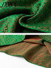 imCharms 2023 Spring And Autumn High-End Chic Retro Elegant Temperament Top Green Silk Shirt Women