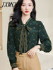 imCharms 2023 Spring And Autumn Sense Elegant Temperament Printed Shirt Floral Shirt Women's Top