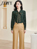 imCharms 2023 Spring And Autumn Sense Elegant Temperament Printed Shirt Floral Shirt Women's Top