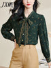 imCharms 2023 Spring And Autumn Sense Elegant Temperament Printed Shirt Floral Shirt Women's Top