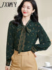 imCharms 2023 Spring And Autumn Sense Elegant Temperament Printed Shirt Floral Shirt Women's Top