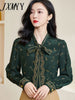 imCharms 2023 Spring And Autumn Sense Elegant Temperament Printed Shirt Floral Shirt Women's Top