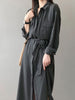 imCharms 2023 Spring And Autumn Simple Dress Waist Slim Elegant Shirt Skirt Light Mature Style Women's Long Skirt