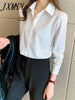 imCharms 2023 Spring And Autumn Products Simple Temperament Professional White Shirt Commuting Elegant Women's Top