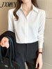 imCharms 2023 Spring And Autumn Products Simple Temperament Professional White Shirt Commuting Elegant Women's Top