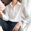 imCharms 2023 Spring And Autumn Products Simple Temperament Professional White Shirt Commuting Elegant Women's Top