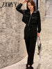 imCharms 2023 Spring And Autumn Sports Simple Casual Suit Temperament Female Loose-Fitting Workwear Sweater