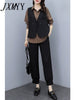 imCharms 2023 Spring And Summer Age-Reducing Plus-Size Women's Three-Piece Set Slim And Elegant Temperament Suit