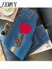 imCharms 2023 Spring And Summer Jeans Women's Large Size All-Match Harem Micro Elastic High Waist Nine-Point Pants