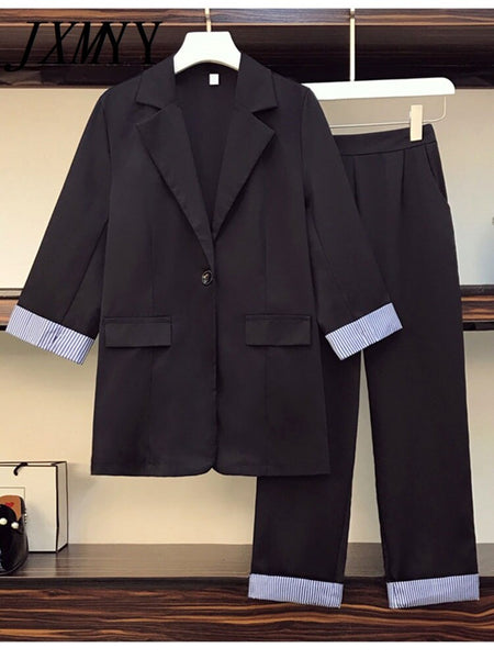 imCharms 2023 Spring Large Size Suit Elegant Temperament Age-Reducing And Thin Suit Jacket Women