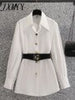 imCharms 2023 Spring Large Size Women's Clothing Elegant Temperament Thin Design Waist Shirt Dress