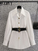 imCharms 2023 Spring Large Size Women's Clothing Elegant Temperament Thin Design Waist Shirt Dress