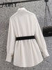 imCharms 2023 Spring Large Size Women's Clothing Elegant Temperament Thin Design Waist Shirt Dress