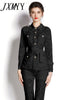 imCharms 2023 Spring and Autumn Hollow Lace Workwear Shirt + Lace Pants Elegant Temperament Women's Suit