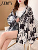 imCharms 2023 Spring and Autumn Large Size Women's Loose Design Coat Casual and Comfortable Top Clothes