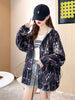 imCharms 2023 Spring and Autumn Large Size Women's Loose Design Coat Casual and Comfortable Top Clothes