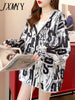 imCharms 2023 Spring and Autumn Large Size Women's Loose Design Coat Casual and Comfortable Top Clothes
