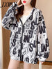 imCharms 2023 Spring and Autumn Large Size Women's Loose Design Coat Casual and Comfortable Top Clothes
