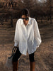 imCharms 2023 Stylish Oversized White Shirts Women Single-breasted Loose Casual Vintage Blouses And Tops Female Long Sleeve Blusas