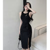 imCharms 2023 Summer Products High-End Elegant Temperament Sleeveless Vest Skirt Slim Fit And Thin Slit Strap Dress