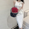 imCharms 2023 Summer Products High-End Elegant Temperament Sleeveless Vest Skirt Slim Fit And Thin Slit Strap Dress
