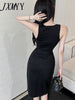imCharms 2023 Summer Products High-End Elegant Temperament Sleeveless Vest Skirt Slim Fit And Thin Slit Strap Dress