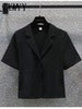 imCharms 2023 Summer Products Plus Size Womens Elegant Temperament Small Suit Short Jacket Design Suit Top