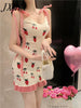 imCharms 2023 Summer Temperament Sexy Short Section Slim Slim Knitted Sling Bag Hip Dress Women's Clothing