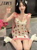 imCharms 2023 Summer Temperament Sexy Short Section Slim Slim Knitted Sling Bag Hip Dress Women's Clothing