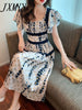 imCharms 2023 Summer Comfortable Waist Slim Elegant Chiffon Skirt Trendy Women's Elegant Temperament Dress