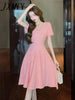 imCharms 2023 Summer Elegant Temperament Thin Design Dress Light  Ladies Knitted Skirt Women's Clothing