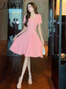 imCharms 2023 Summer Elegant Temperament Thin Design Dress Light  Ladies Knitted Skirt Women's Clothing