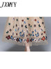 imCharms 2023 Summer Women's Lace And Mesh Yarn Heavy Industry Embroidery Flower Butterfly V-Neck Waist Dress