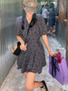imCharms 2023 Summer Products Elegant Temperament Retro Design One Piece Floral Dress Slim Skirt