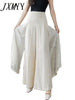 imCharms 2023 Thin Western Chiffon High Waist Draping Elegant and Dynamic Semi-Perspective Wide Leg Culottes Mopping Pants