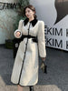 imCharms 2023 Winter Commuter Ladies Style Waist Ladies Cotton-Padded Jacket Padded Jacket Dress Ladies Clothing