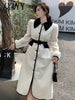 imCharms 2023 Winter Commuter Ladies Style Waist Ladies Cotton-Padded Jacket Padded Jacket Dress Ladies Clothing