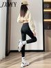 imCharms 2023 Winter Lamb Fleece High Waist Slim Shark Pants Versatile Yoga Pants Women's Clothing
