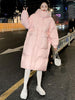 imCharms 2023 Winter Straight Mid-Length Korean Style Waist-Tight Casual Loose Down Cotton Women's Coat
